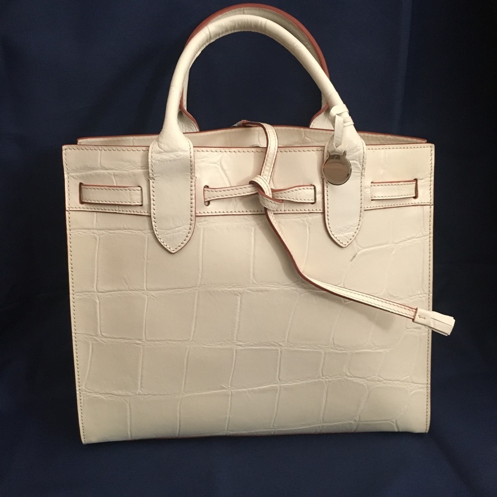 (SOLD!) Dooney & Bourke White Leather Handbag
